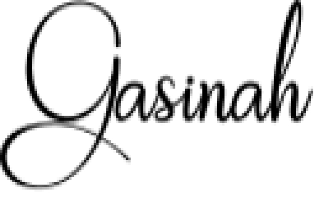 Gasinah Font Preview
