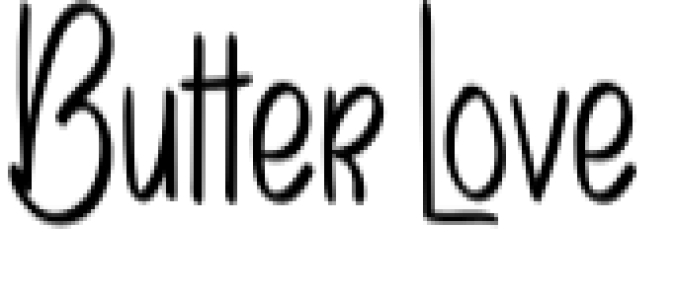 Butter Love Font Preview
