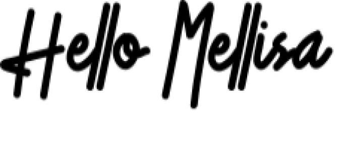 Hello Mellisa Font Preview