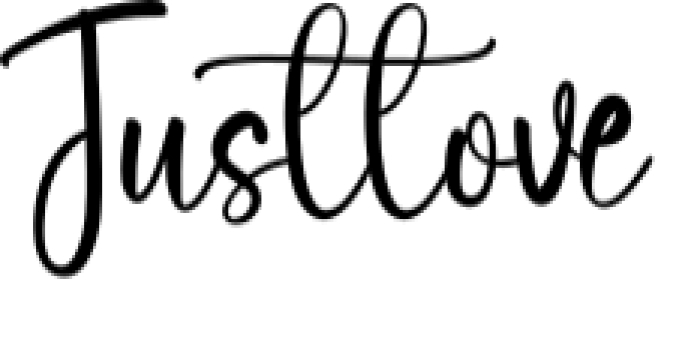 Justlove Font Preview