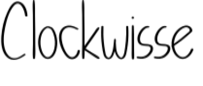 Clockwisse Font Preview