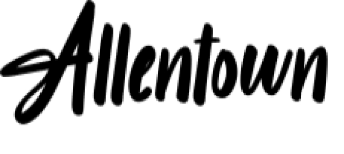 Allentown Font Preview
