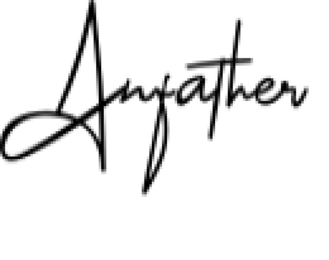 Anfather Font Preview