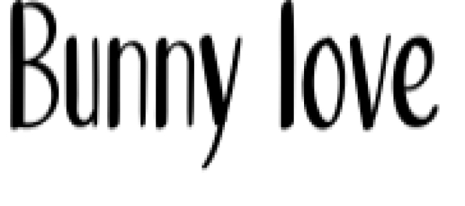 Bunny Love Font Preview
