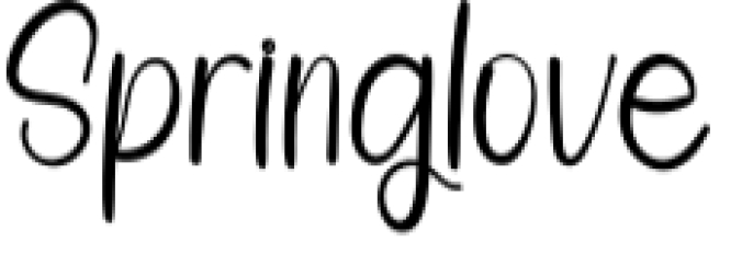 Springlove Font Preview