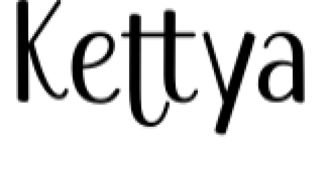 Kettya Font Preview
