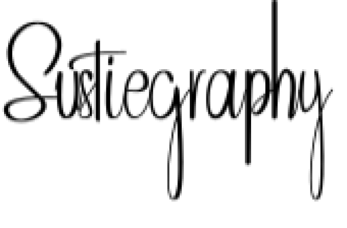 Sustiegraphy Font Preview