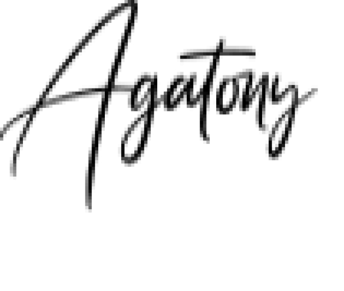 Agatony Font Preview