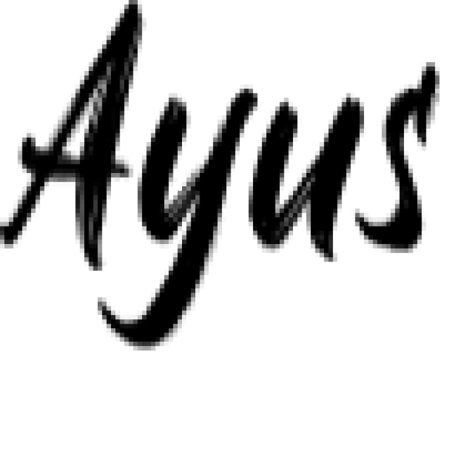 Ayus Font Preview