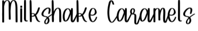 Milkshake Caramels Font Preview