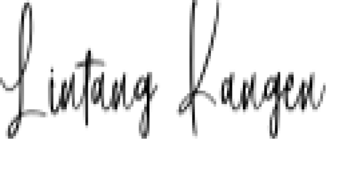 Lintang Kangen Font Preview