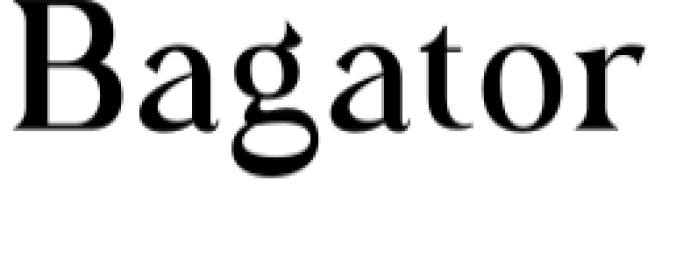 Bagator Font Preview