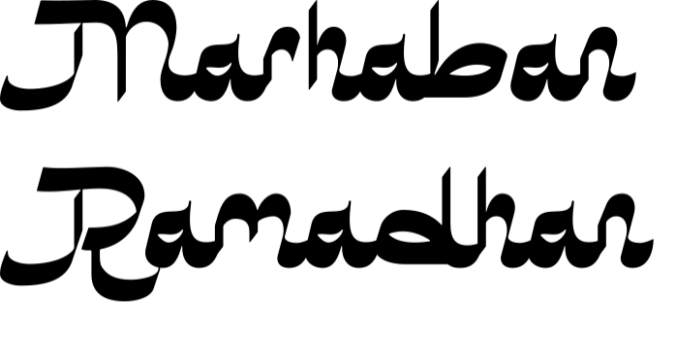 Marhaban Ramadhan Font Preview