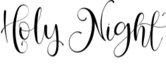 Holy Night Font Preview