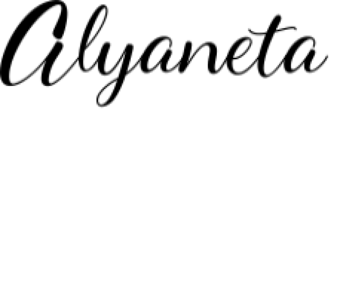 Alyaneta Font Preview
