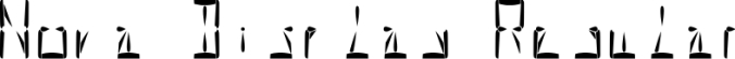Nova Display Font Preview