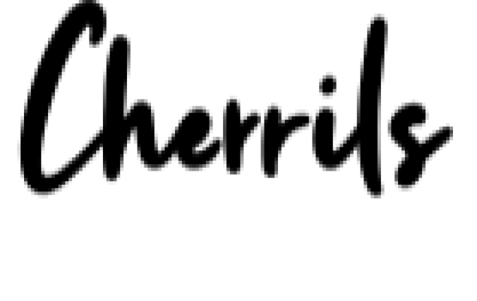 Cherrils Font Preview