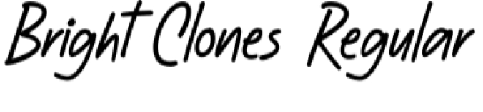 Bright Clones Font Preview