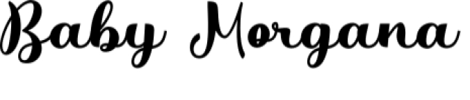Baby Morgana Font Preview