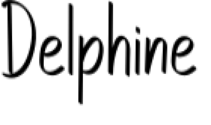 Delphine Font Preview