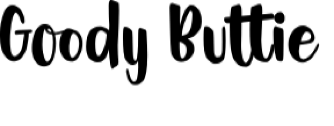 Goody Buttie Font Preview