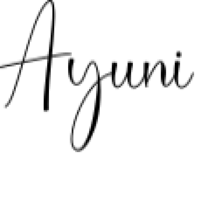 Ayuni Font Preview