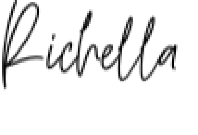 Richella Font Preview