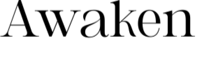 Awaken Font Preview
