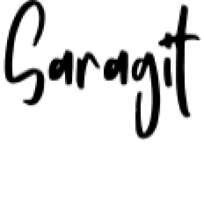 Saragit Font Preview