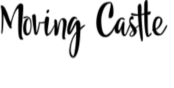 Moving Castle Font Preview