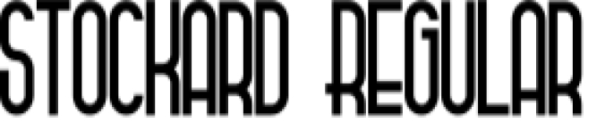 Stockard Font Preview