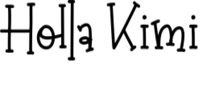 Holla Kimi Font Preview