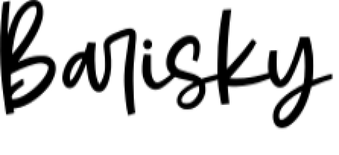 Barisky Cute Script Font Preview