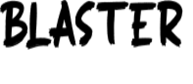 Blaster Font Preview