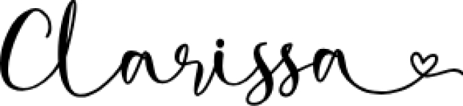 Clarissa - Font Preview
