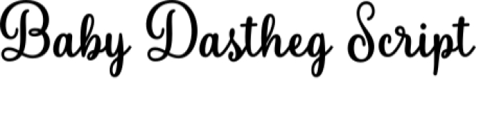 Baby Dastheg Font Preview