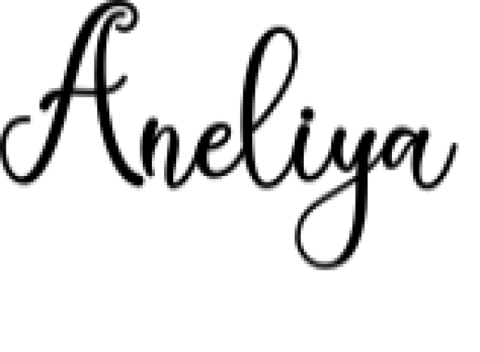Aneliya Font Preview