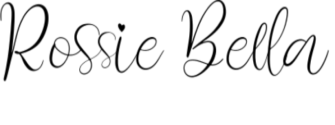 Rossie Bella Font Preview