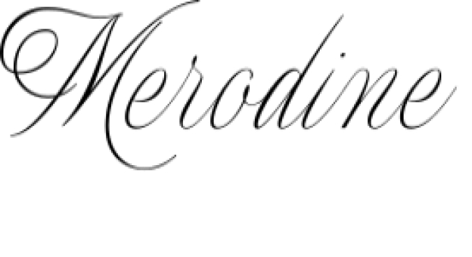 Merodine Font Preview