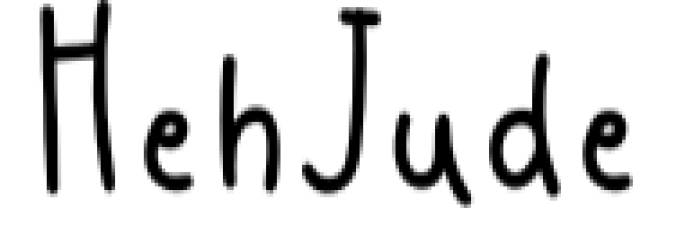 Heh Jude Font Preview