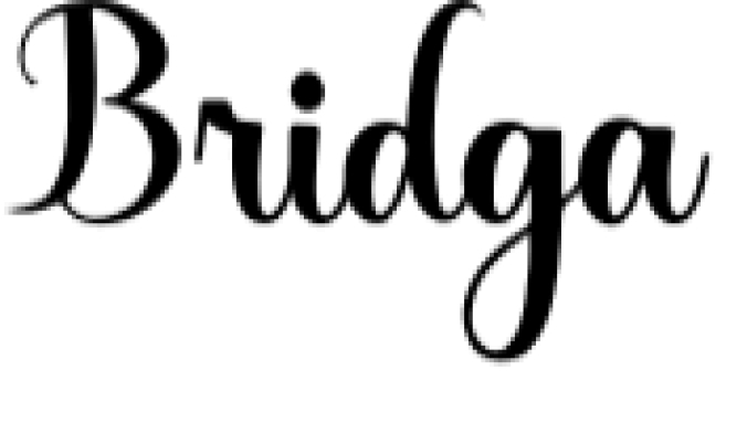 Bridga Font Preview