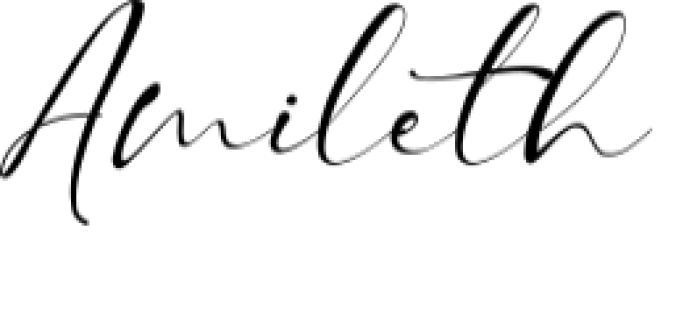 Amileth Font Preview