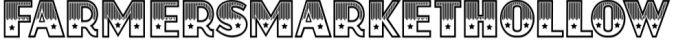 Farmers Market Font Preview