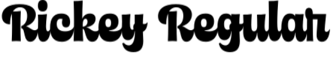 Rickey Font Preview