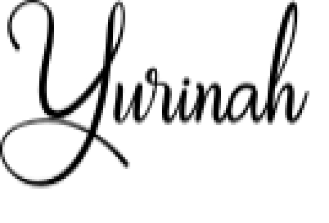 Yurinah Font Preview