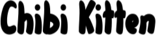 Chibi Kitten Font Preview