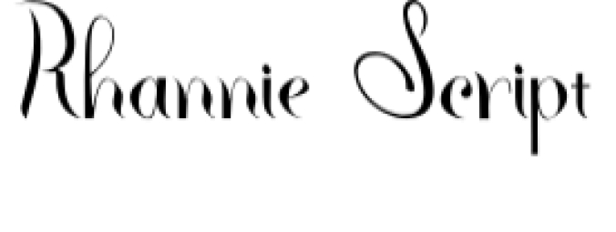 Rhannie Font Preview