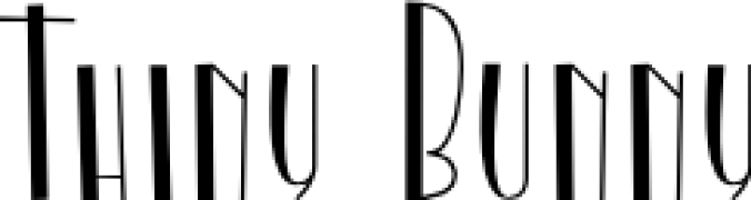 Thiny Bunny Font Preview