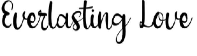Everlasting Love Font Preview
