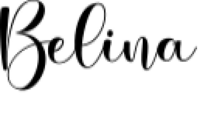 Belina Font Preview